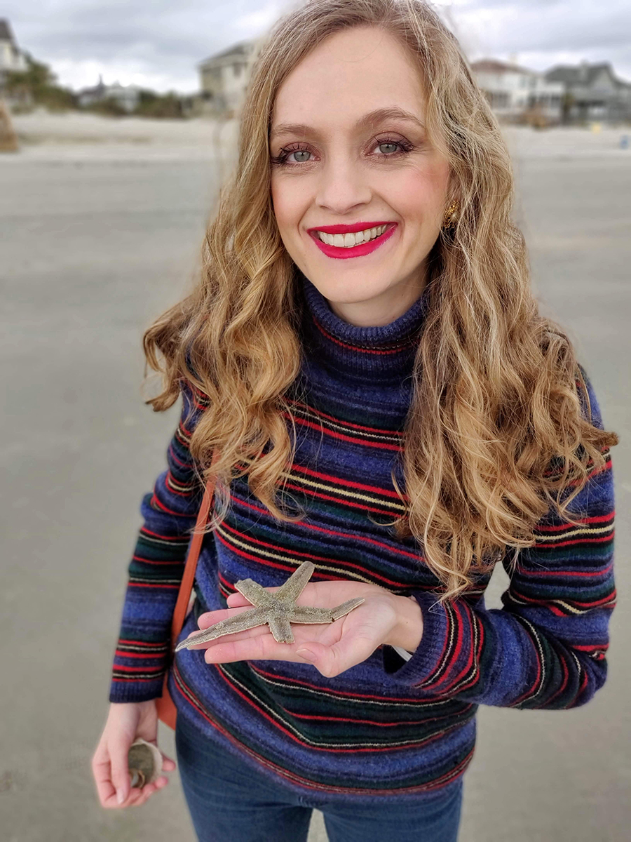 kelsey with starfish